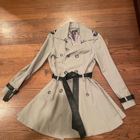 bebe Jackets & Blazers - Bebe gray trench coat